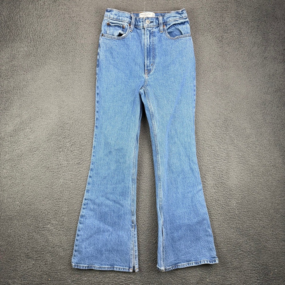 Abercrombie & Fitch The Vintage Flare High Rise Blue Jeans Size 25 0S 12293